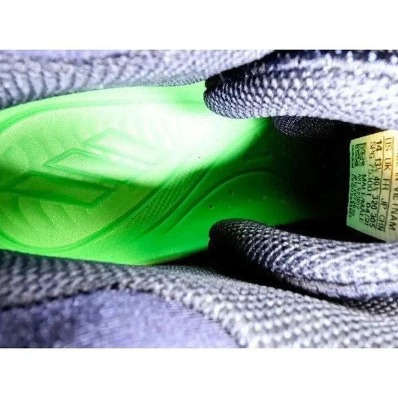 Adidas Size 14 Men's Navy White Icon 7 Mid Lace Up Metal Cleats Baseball Shoes - Picture 10 of 13